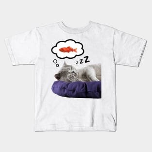SLEEPY CAT Kids T-Shirt